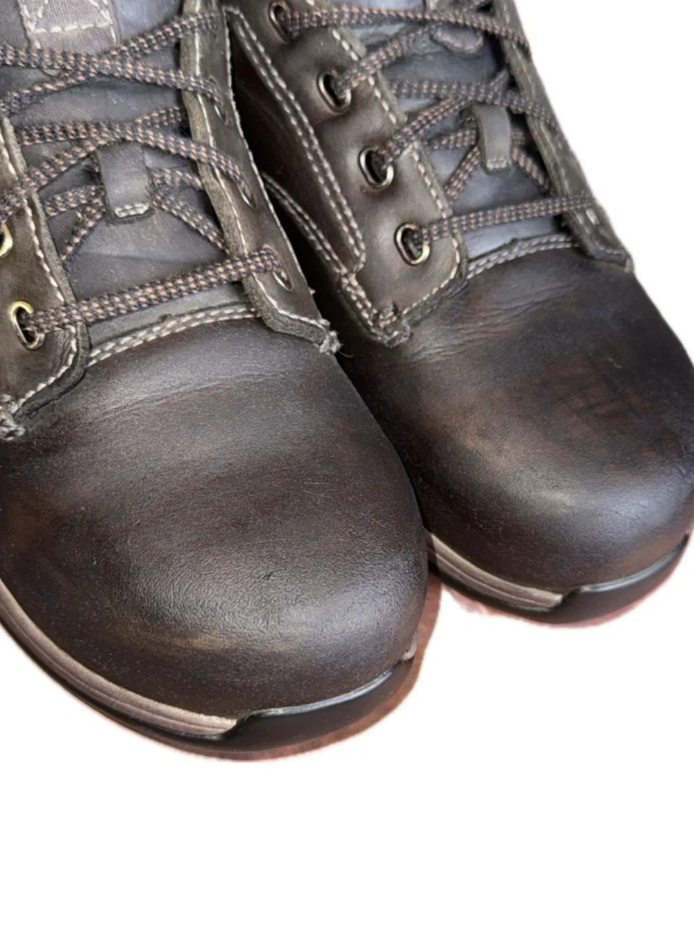 RED WING WORX Steel Toe‎ Nubuck Leather Work Oxford Shoes Brown | 8.5D